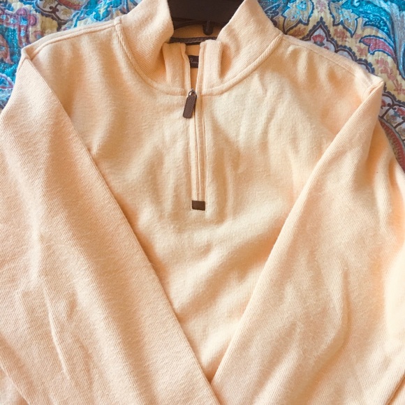 NWT Alan Flusser Men’s Yellow Sweater Pullover - Picture 15 of 16